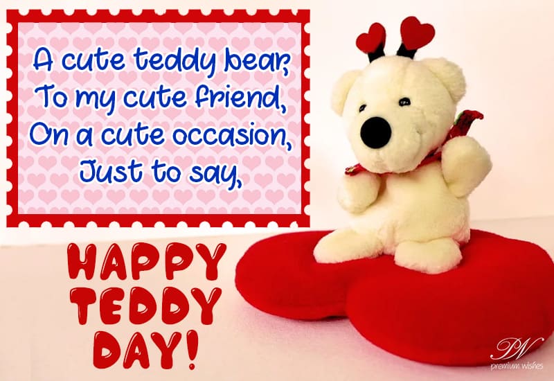 happy teddy day for friends
